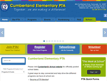 Tablet Screenshot of cumberlandpta.org